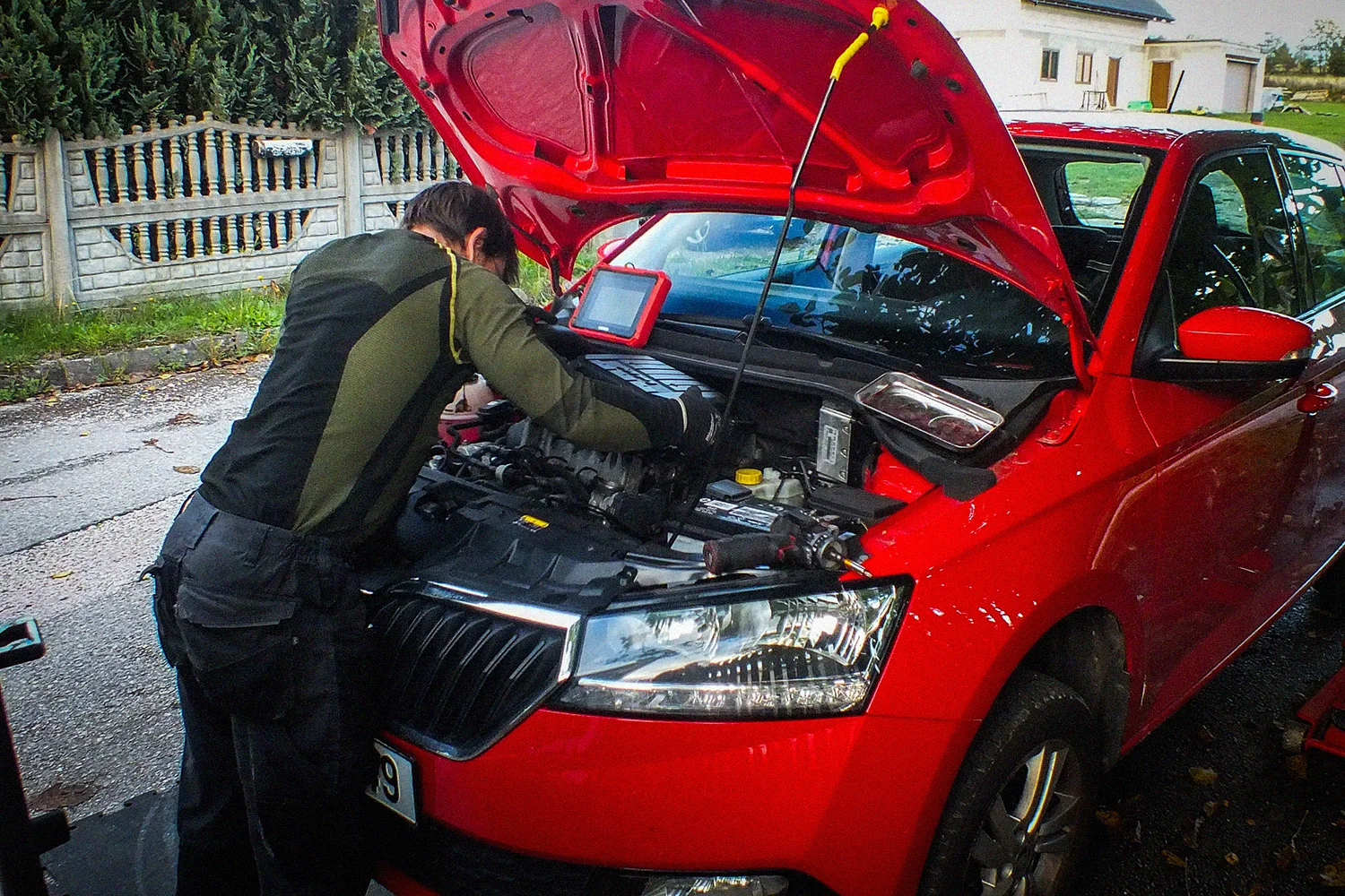 Servis vozidla v terénu